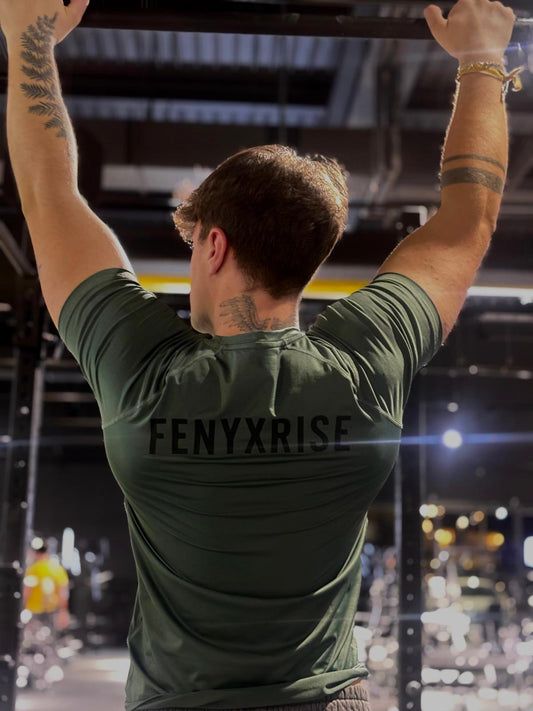 Rise compression shirt military green