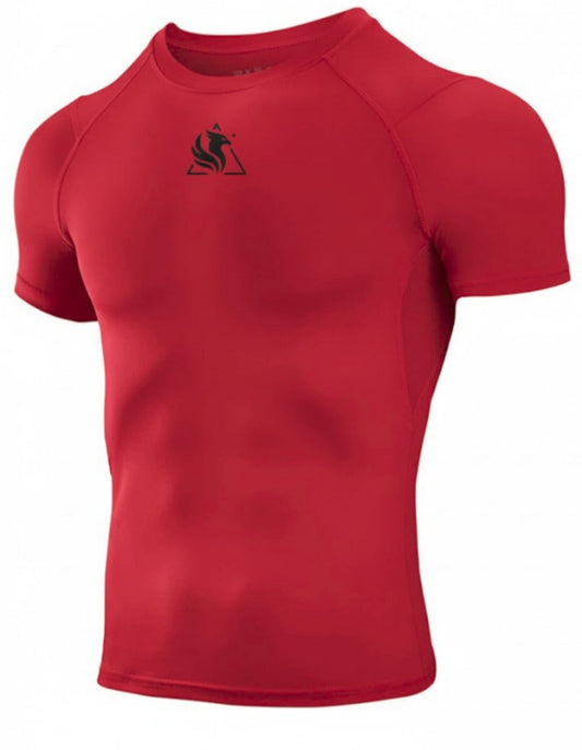Camiseta de compresión roja